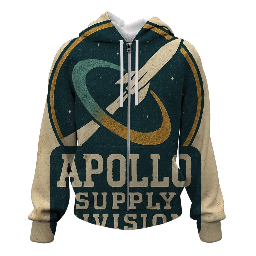 Weathered Apollo Era Mission Patch Poster pullover hoodies