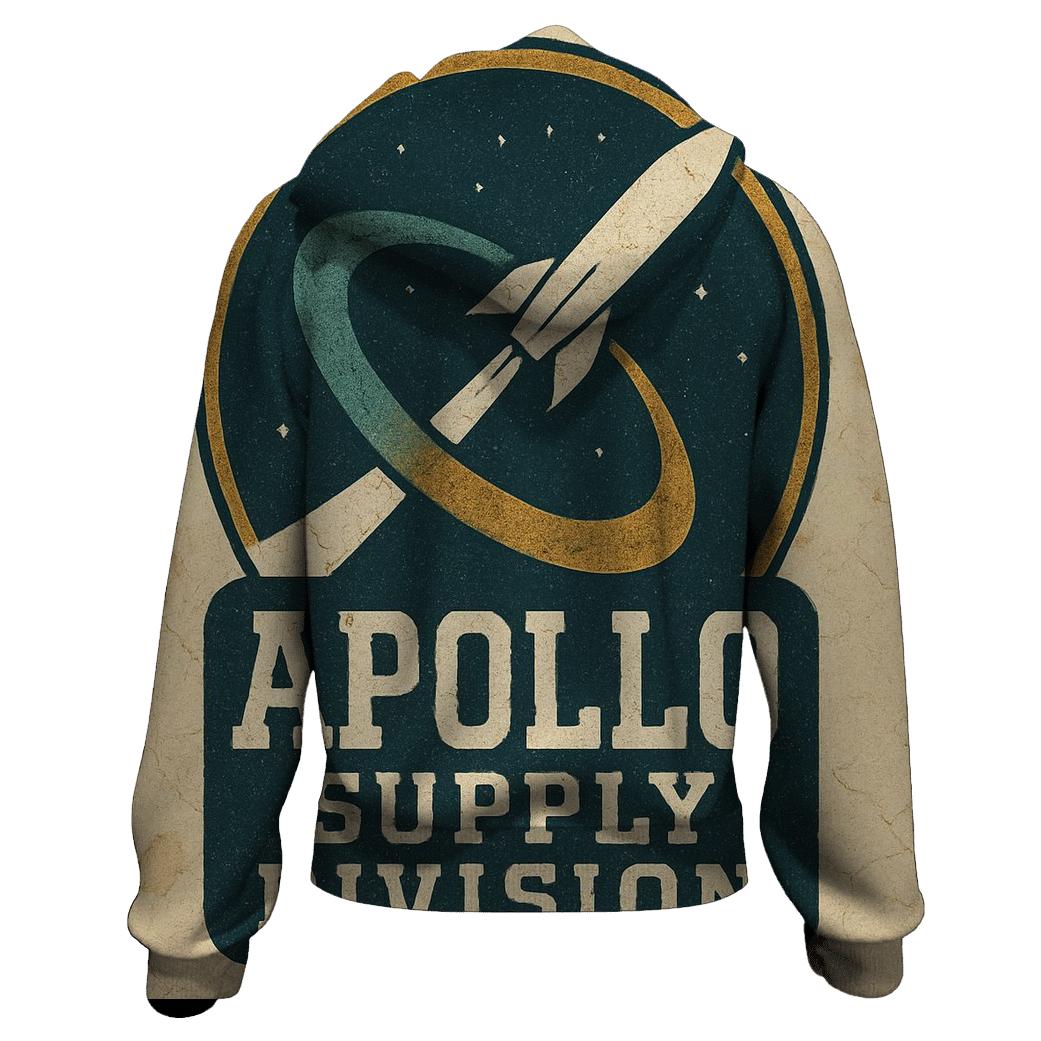 Weathered Apollo Era Mission Patch Poster pullover hoodies