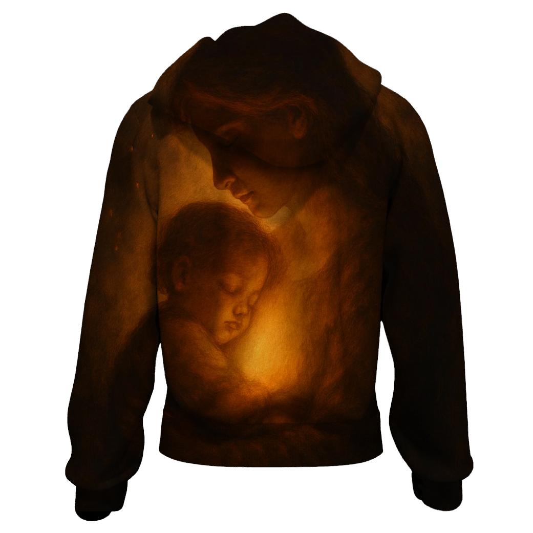 The Hearth Within Her Chest A Home Carried Everywhere embroidered hoodies