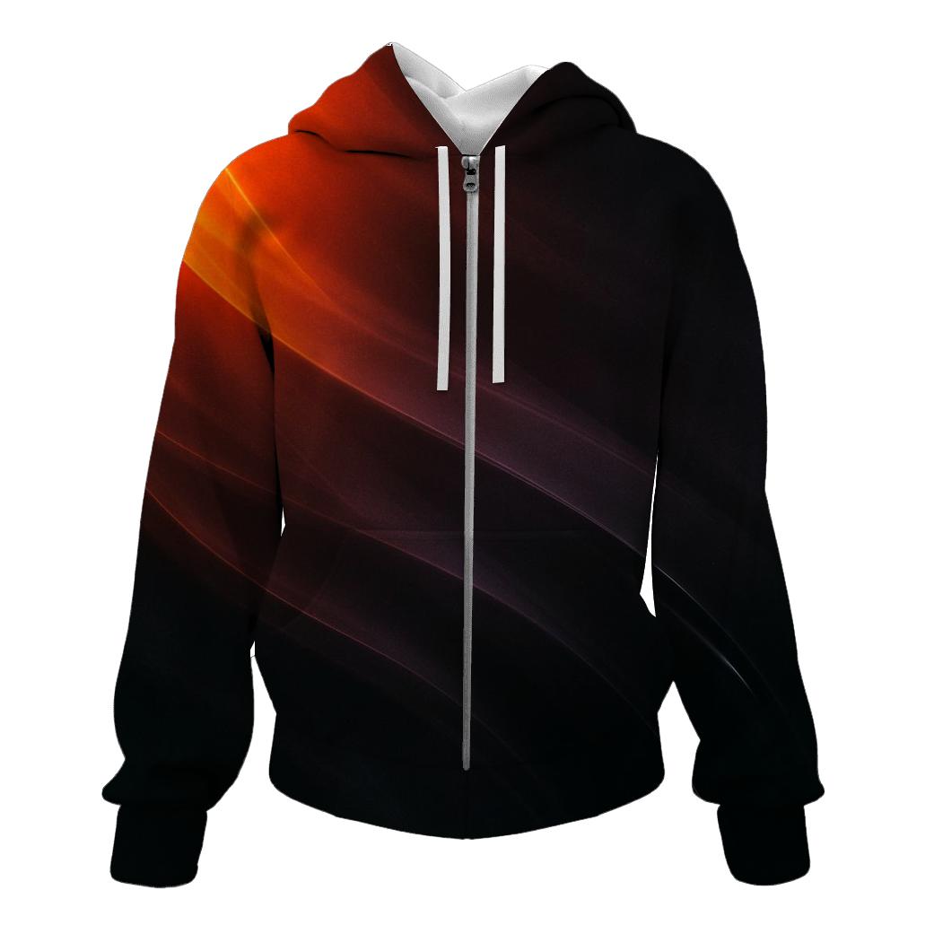 Volcanic Glassflow Gradient embroidered hoodies