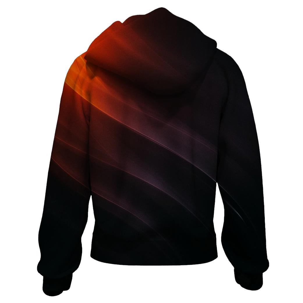 Volcanic Glassflow Gradient embroidered hoodies