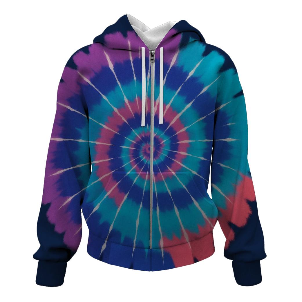 Nebula Spiral Overdye Whirlpool premium hoodies