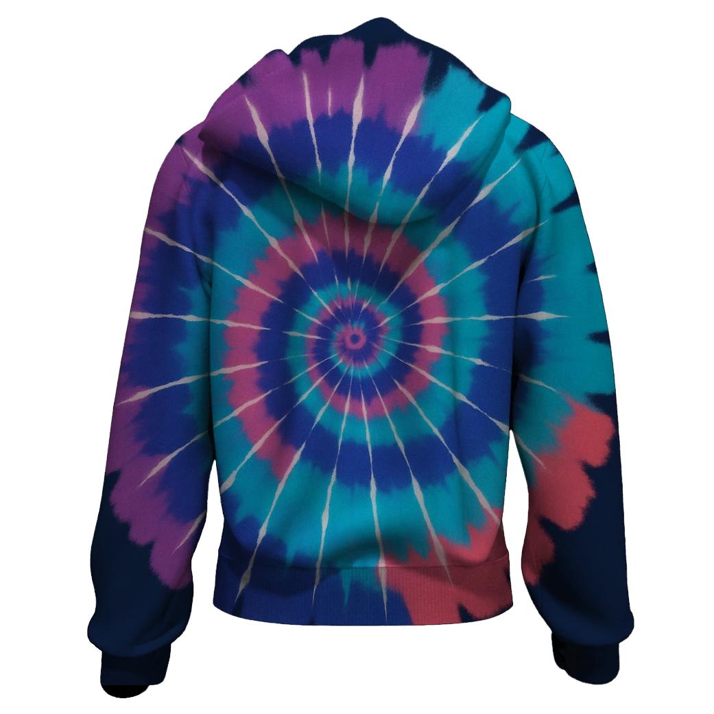 Nebula Spiral Overdye Whirlpool premium hoodies