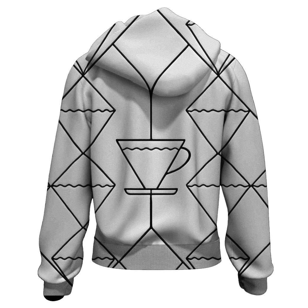 Filter Fold Geometry graphic hoodies