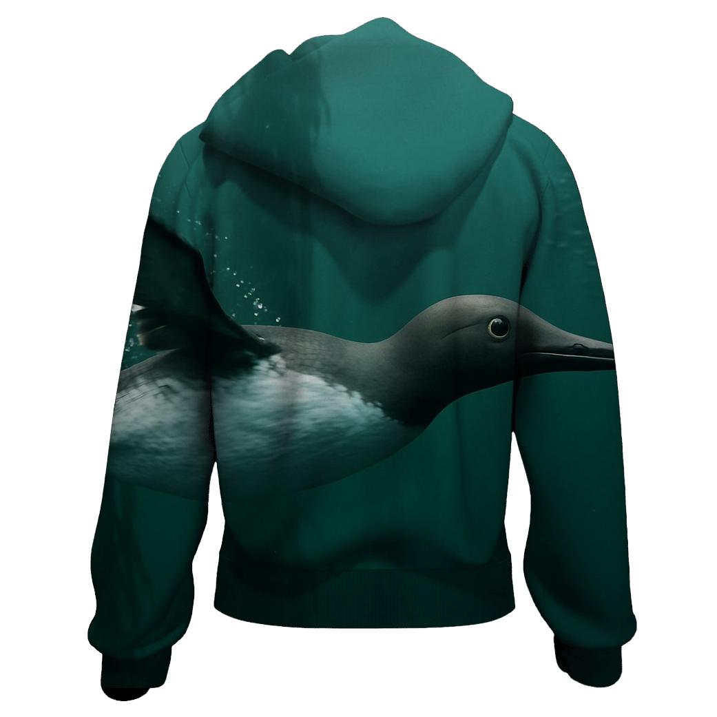 Kelp Forest Pursuit Common Murre zip-up hoodies