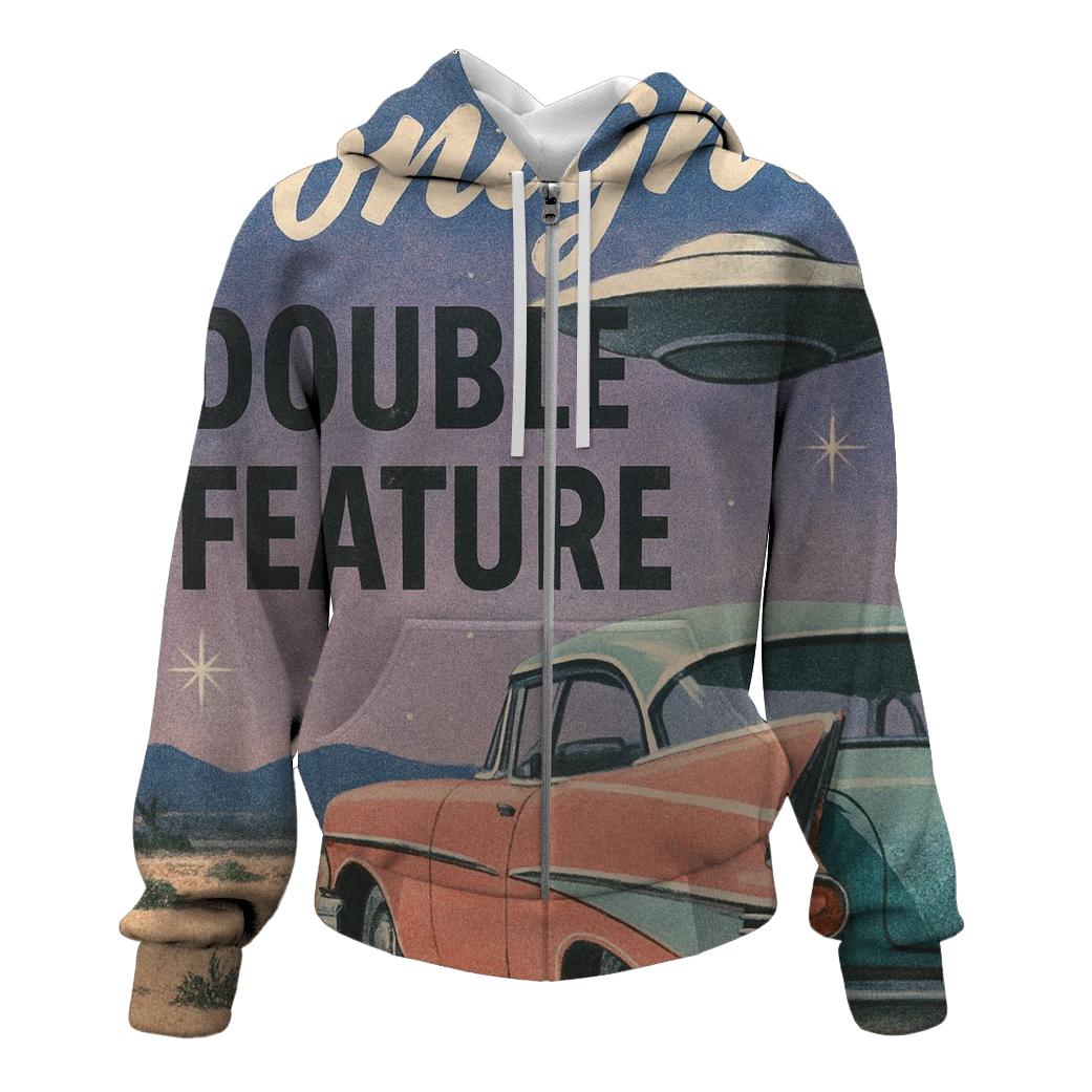 Faded Drive In Cinema Sci Fi Double Feature designer hoodies