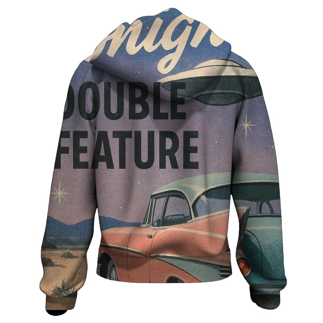 Faded Drive In Cinema Sci Fi Double Feature designer hoodies