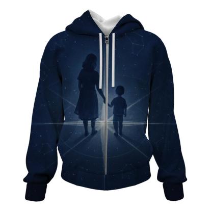 The Compass Of Her Heart A Love That Always Points Home printed hoodies