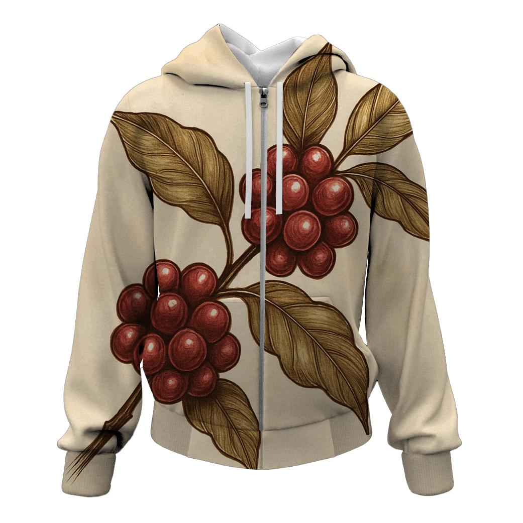 Cherry Branch Luster printed hoodies