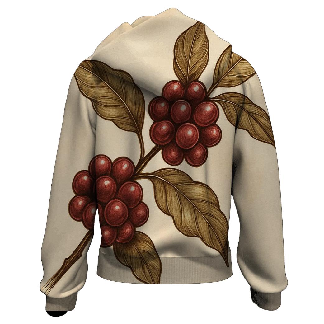 Cherry Branch Luster printed hoodies