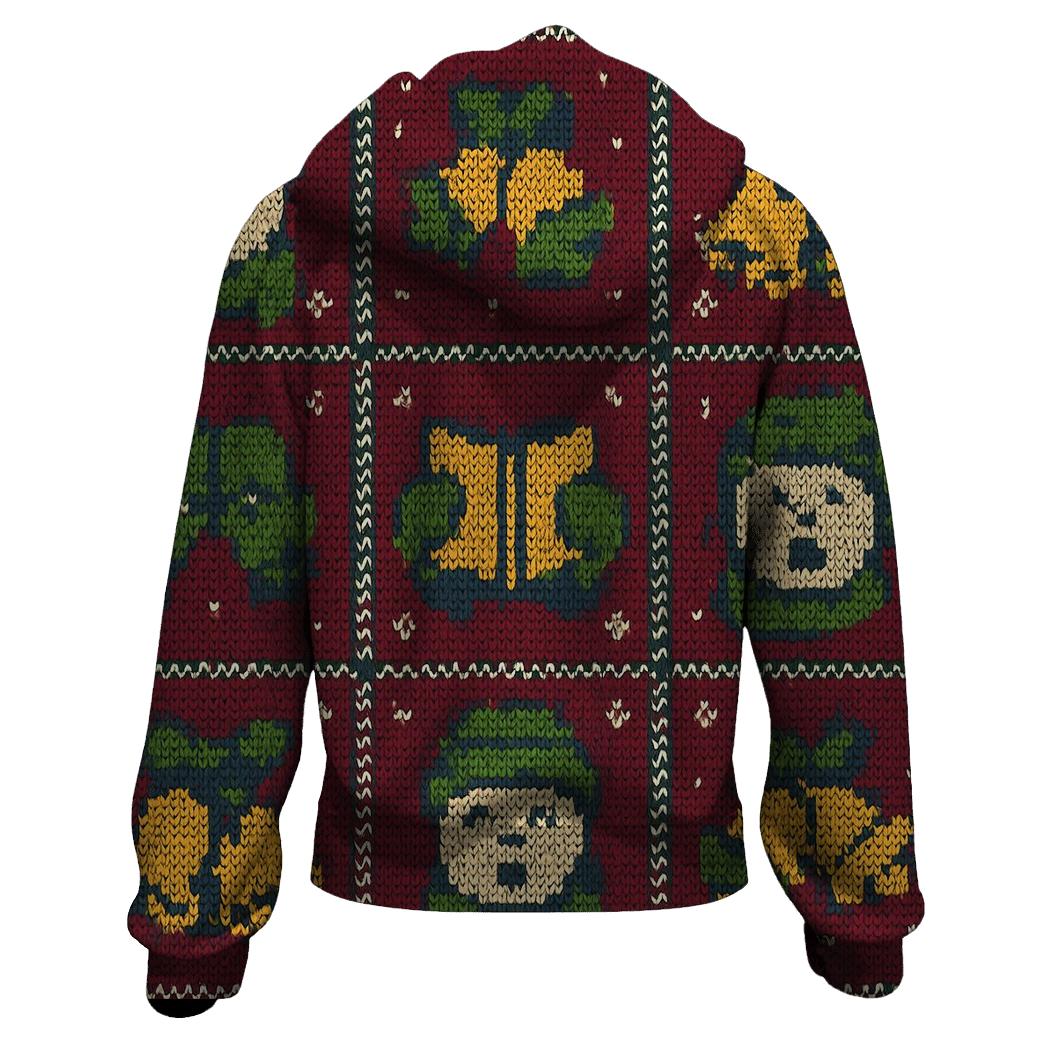 Carolers Mitten Harmony Panel Design heavyweight hoodies