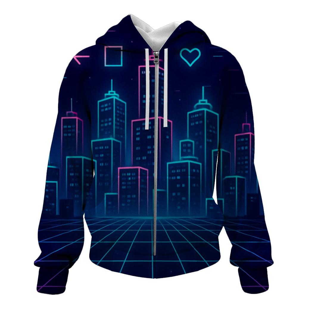 Midnight Arcade City Grid hoodie designs