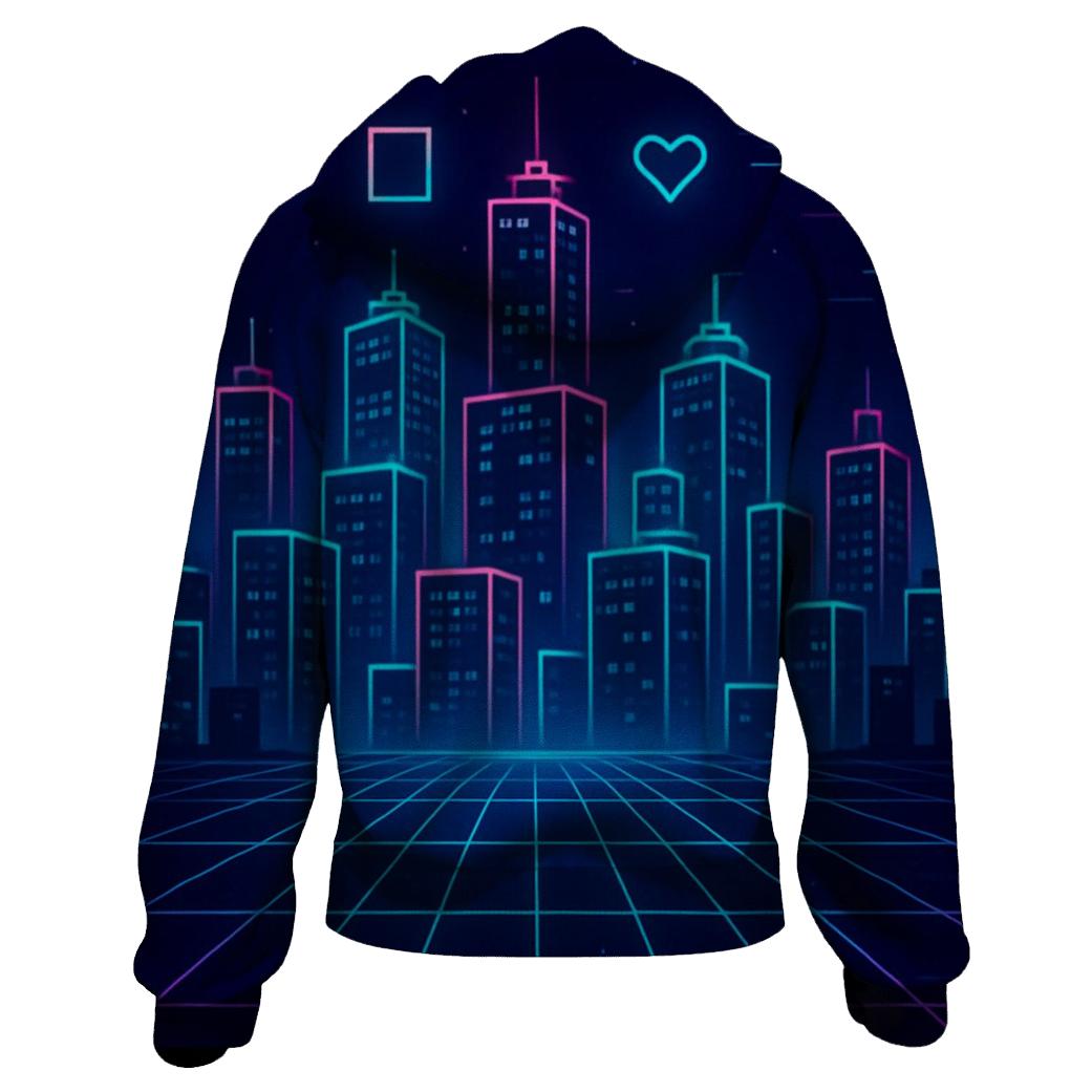 Midnight Arcade City Grid hoodie designs