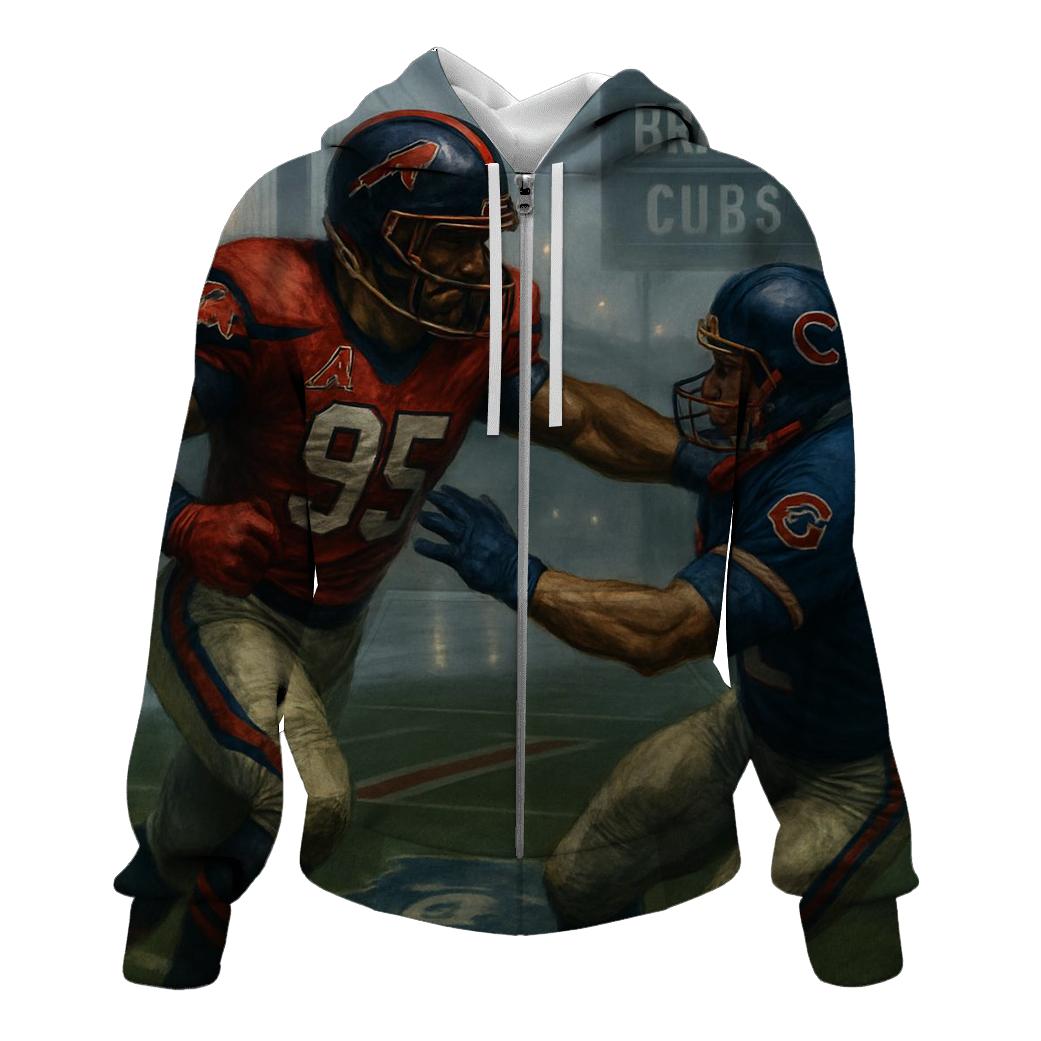 Foggy Riverfront Clash Braves And Cubs designer hoodies