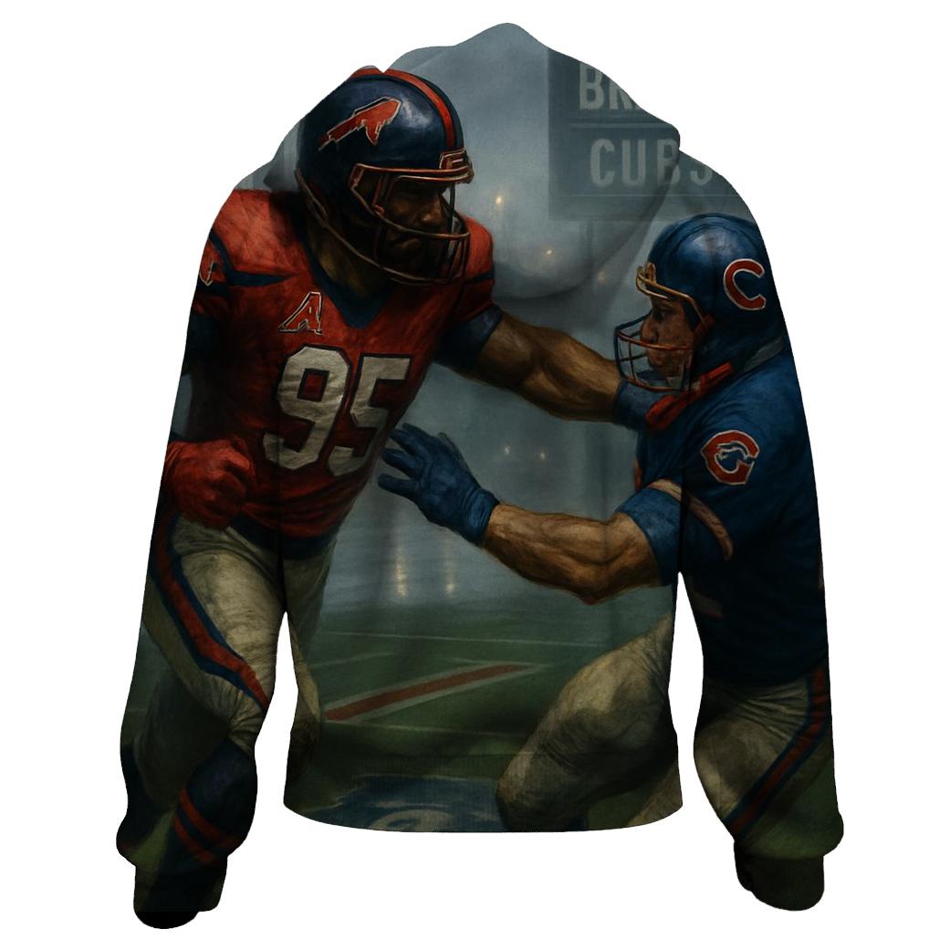 Foggy Riverfront Clash Braves And Cubs designer hoodies