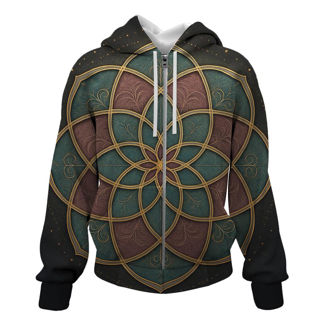 Unity Lattice Bloom printed hoodies