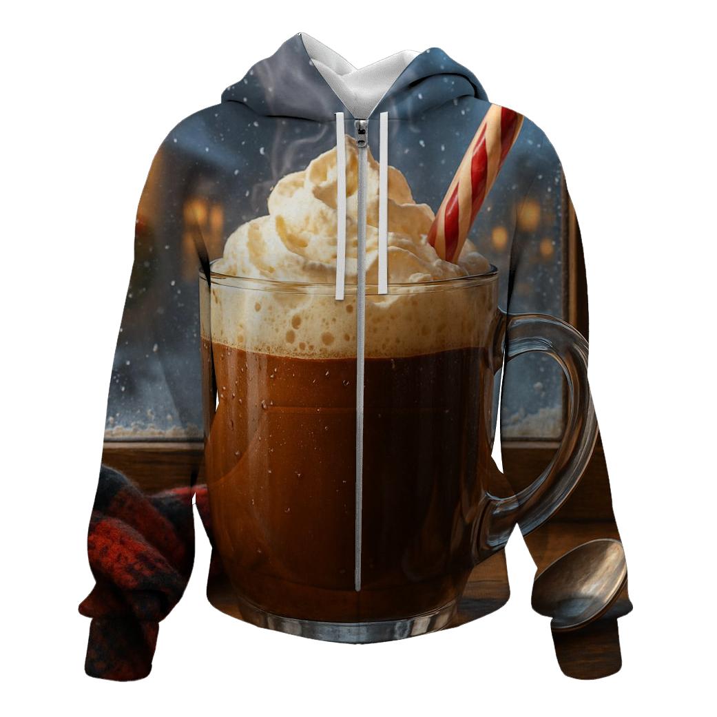 Sugarplum Cocoa By The Frosted Window lightweight hoodies