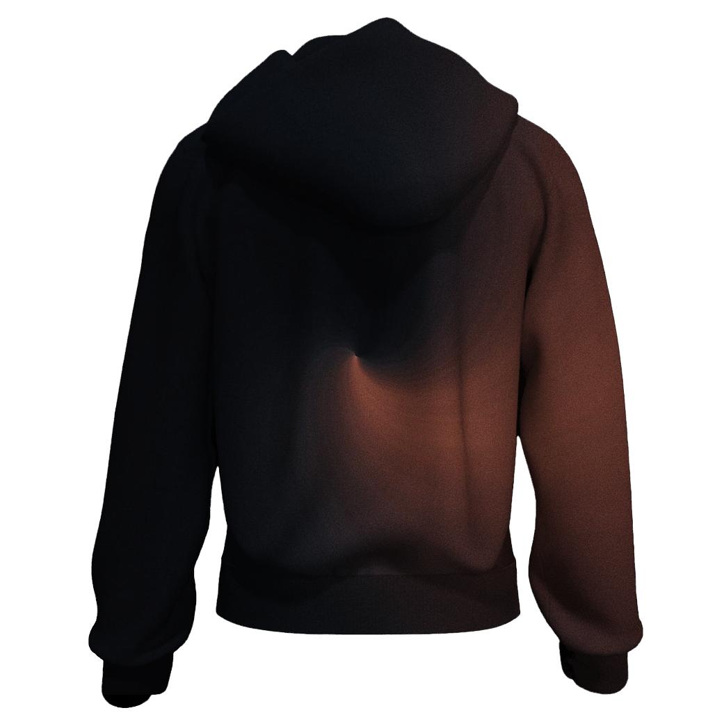 Nocturne Copper Veil printed hoodies