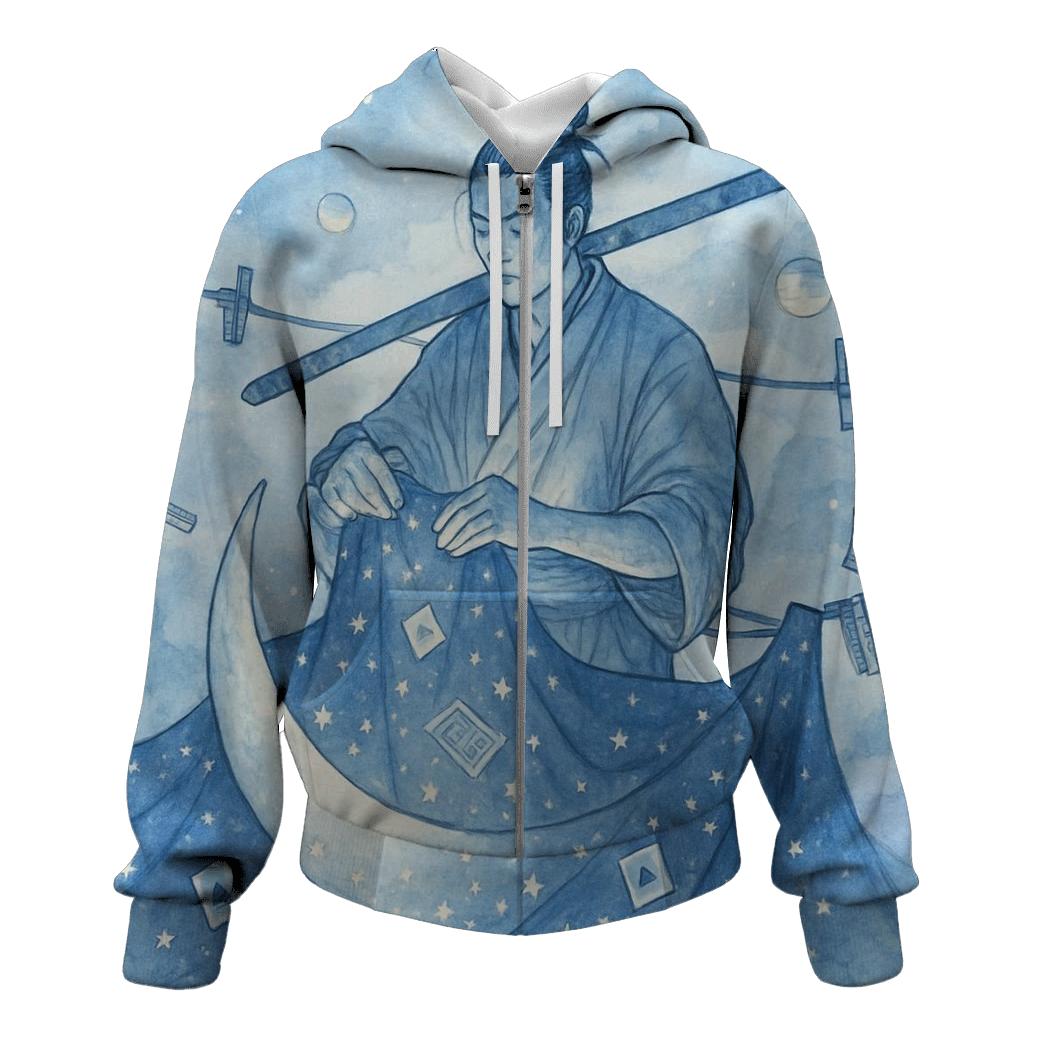 Lunar Laundry Day Samurai lightweight hoodies