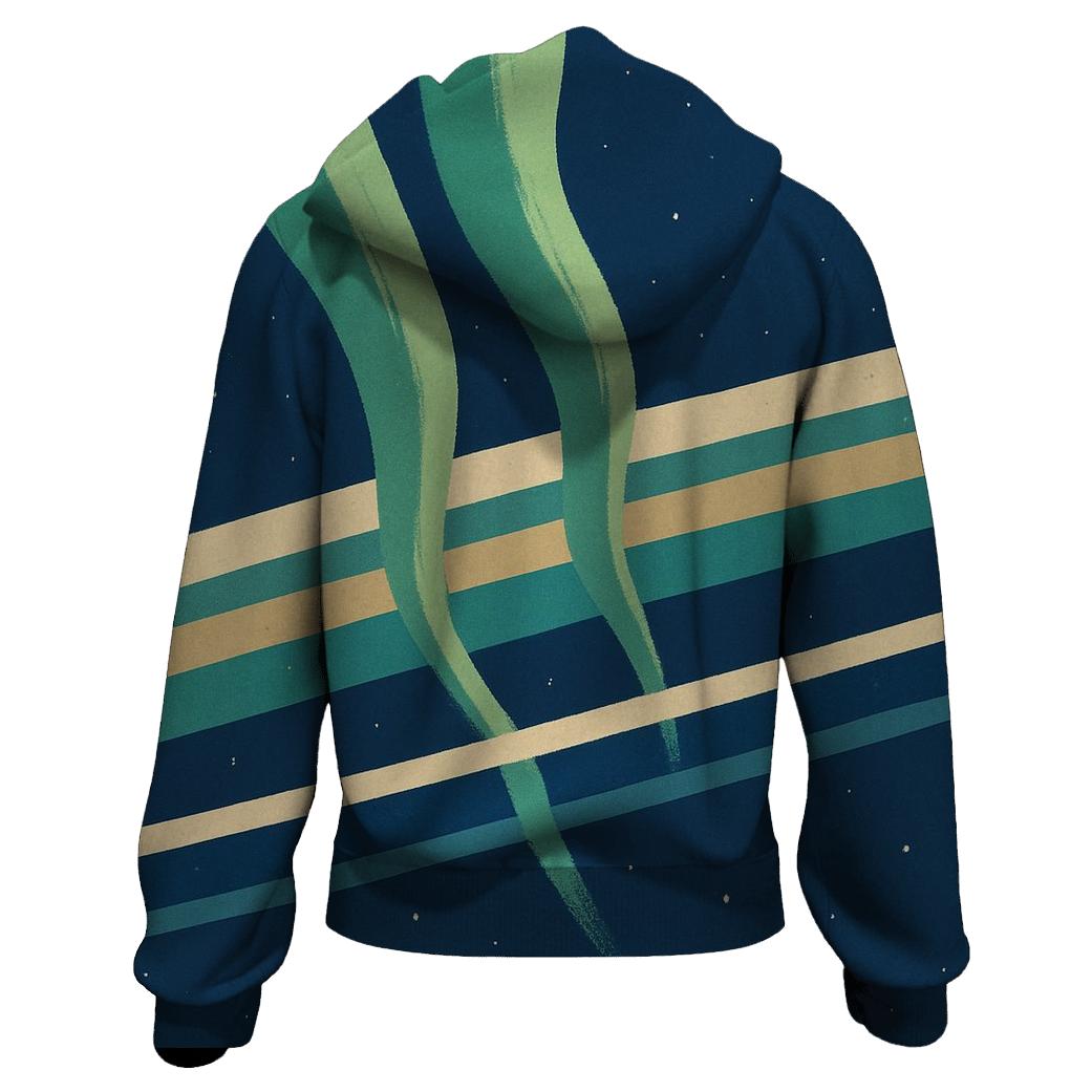 Aurora Curtain Ring Plane premium hoodies