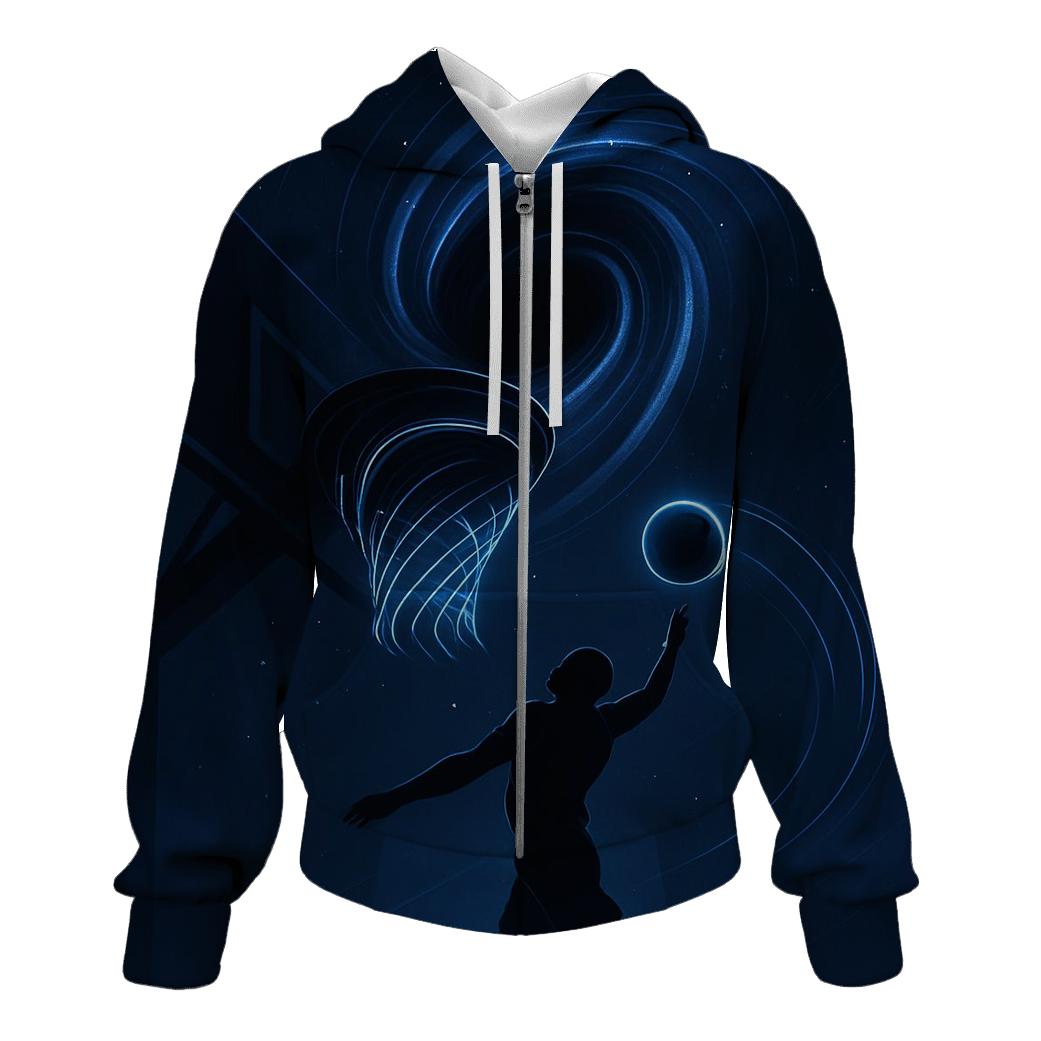 Gravity Well Basketball Dunk embroidered hoodies