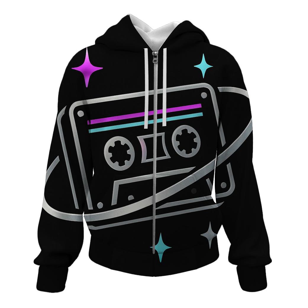 Chrome Orbit Cassette Emblem printed hoodies