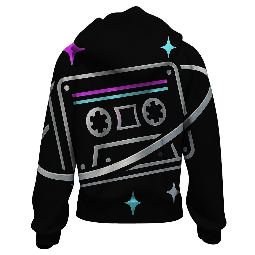 Chrome Orbit Cassette Emblem printed hoodies