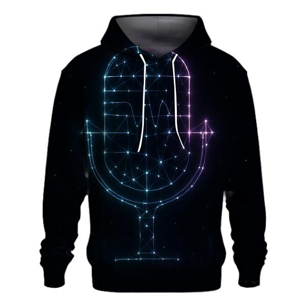 Neon Mic Constellation custom hoodies