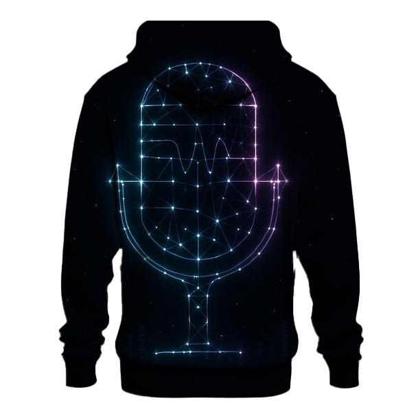 Neon Mic Constellation custom hoodies