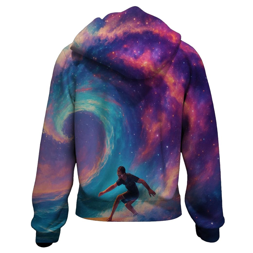 Nebula Wave Surf Session heavyweight hoodies