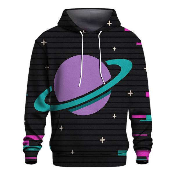 VHS Planetary Scanlines hoodies fashion