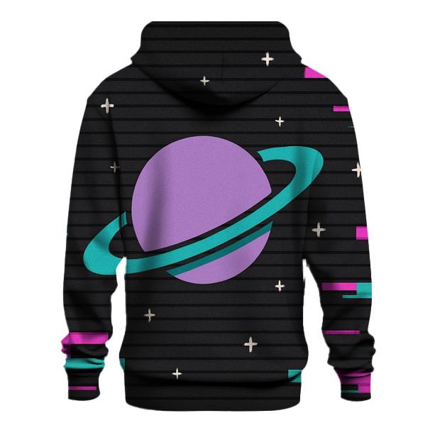 VHS Planetary Scanlines hoodies fashion