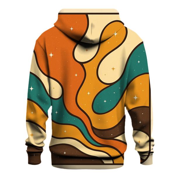 Groovy Lava Lamp Galaxy Waves graphic hoodies