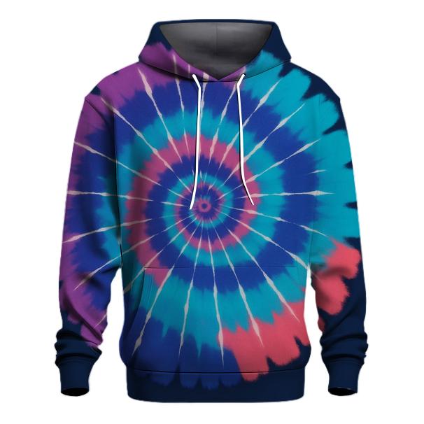 Nebula Spiral Overdye Whirlpool printed hoodies