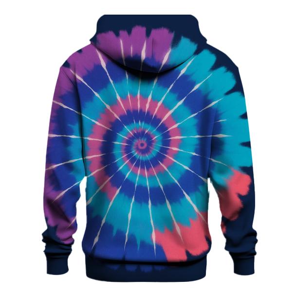 Nebula Spiral Overdye Whirlpool printed hoodies
