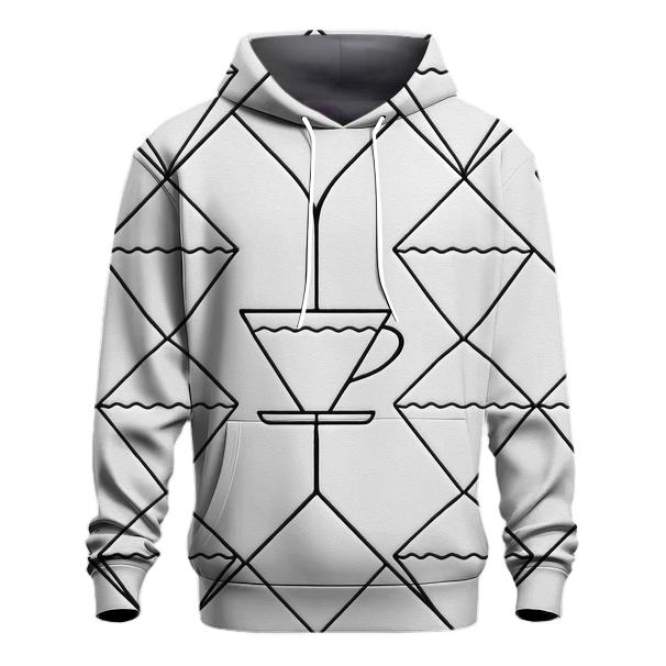 Filter Fold Geometry printed hoodies