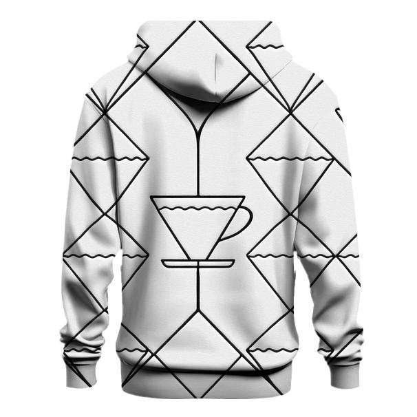 Filter Fold Geometry printed hoodies
