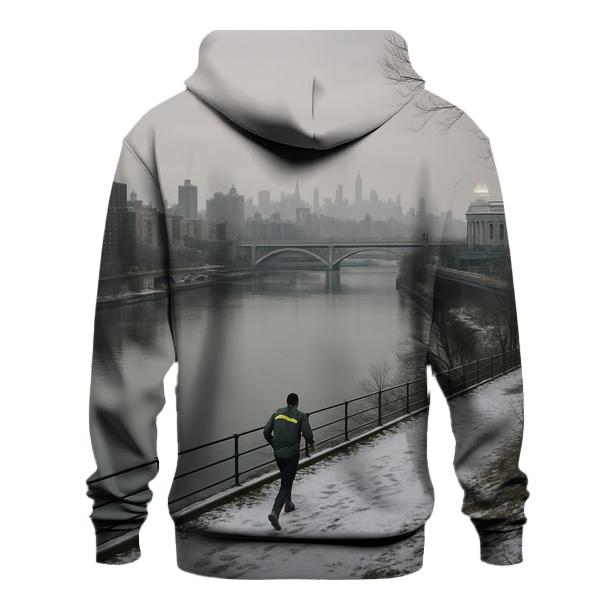 Harlem River Winter Haze With Yankee Stadium Edge lightweight hoodies