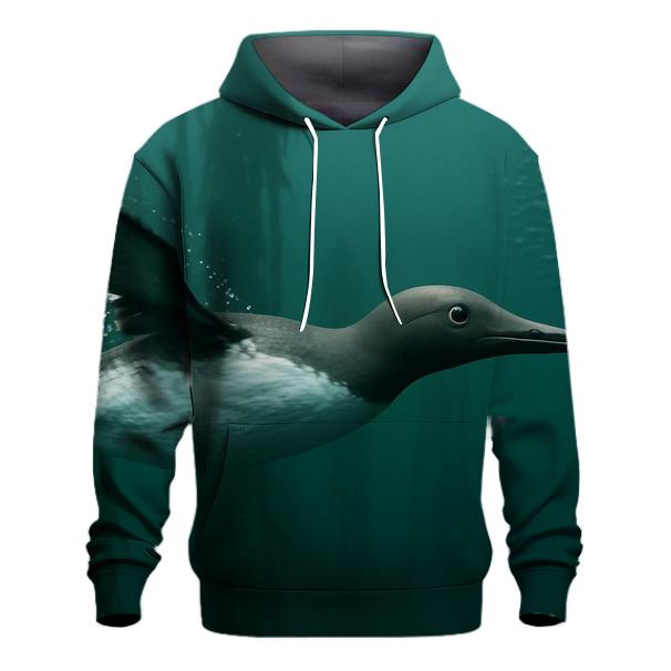 Kelp Forest Pursuit Common Murre embroidered hoodies
