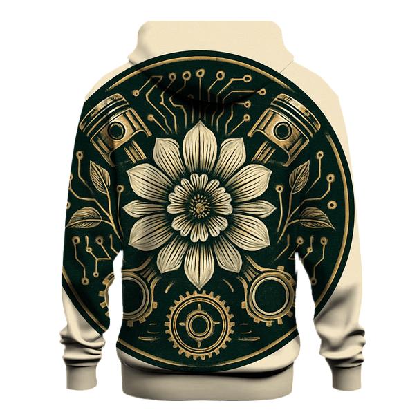 Biomechanical Bloom Emblem custom hoodies