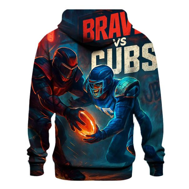 Neon Rail Yard Scrimmage Braves Versus Cubs custom hoodies