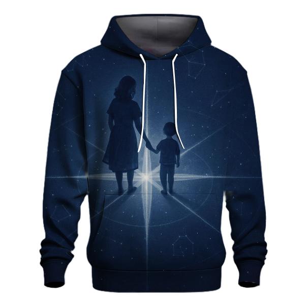 The Compass Of Her Heart A Love That Always Points Home lightweight hoodies