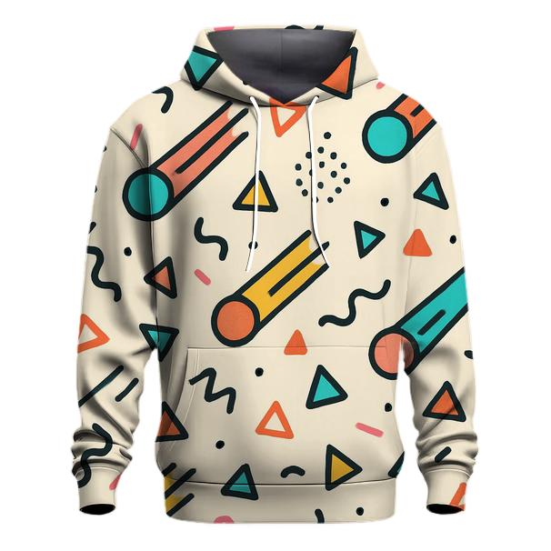 Memphis Comet Confetti graphic hoodies