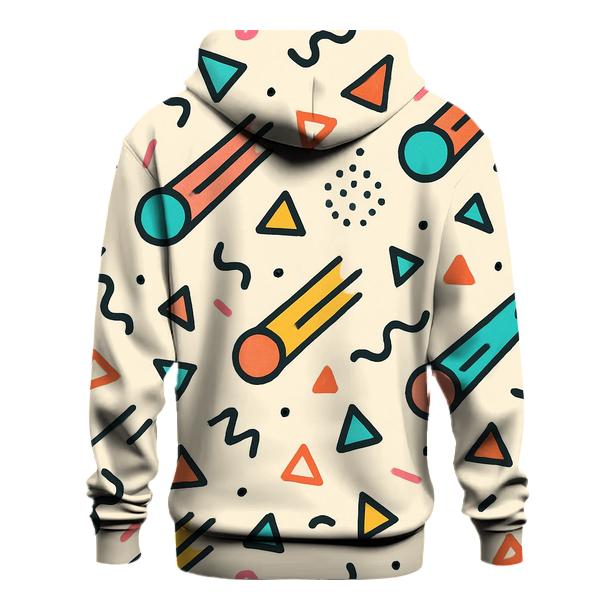 Memphis Comet Confetti graphic hoodies