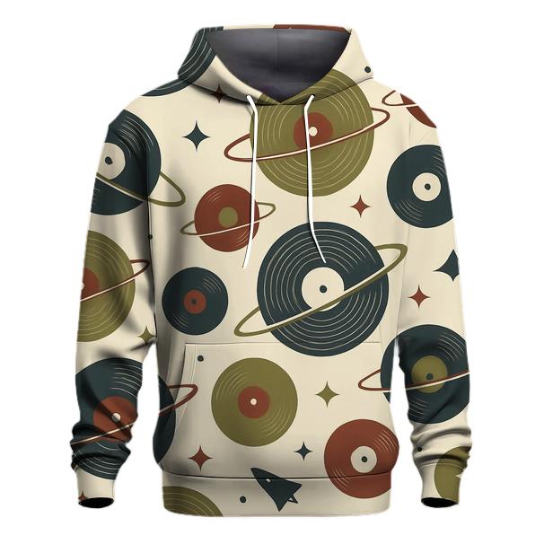 Vinyl Record Orbit Pattern pullover hoodies