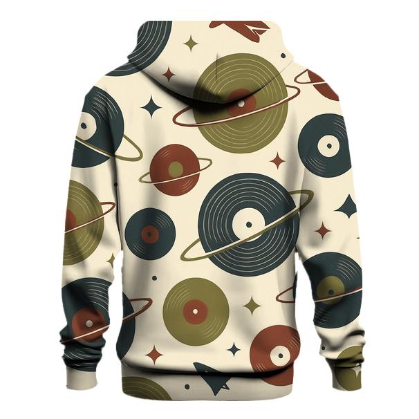 Vinyl Record Orbit Pattern pullover hoodies