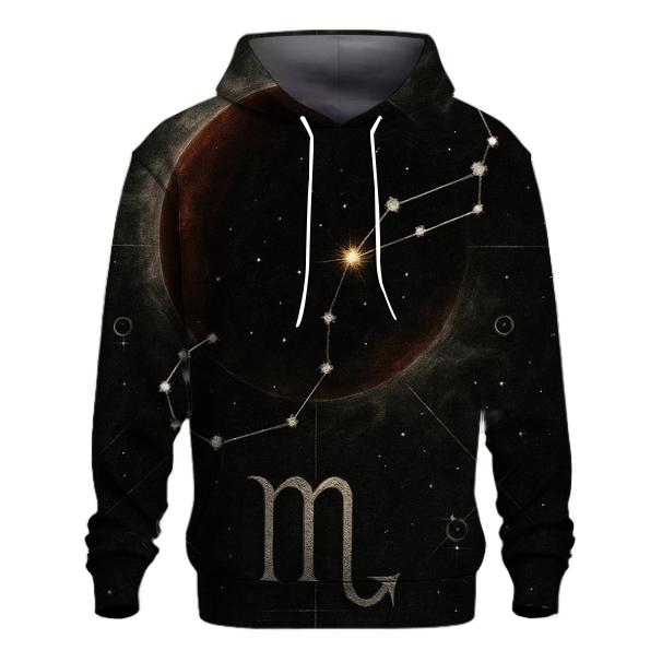 Scorpio Eclipse Sigil Nightchart heavyweight hoodies