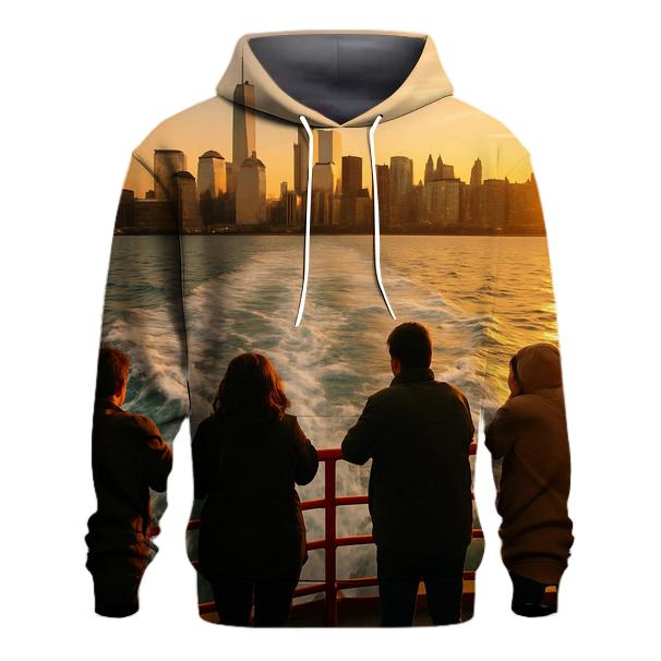 Battery Park Ferry Wake At Golden Sunset hoodie trends