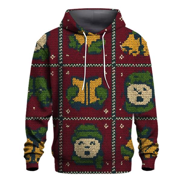 Carolers Mitten Harmony Panel Design custom hoodies