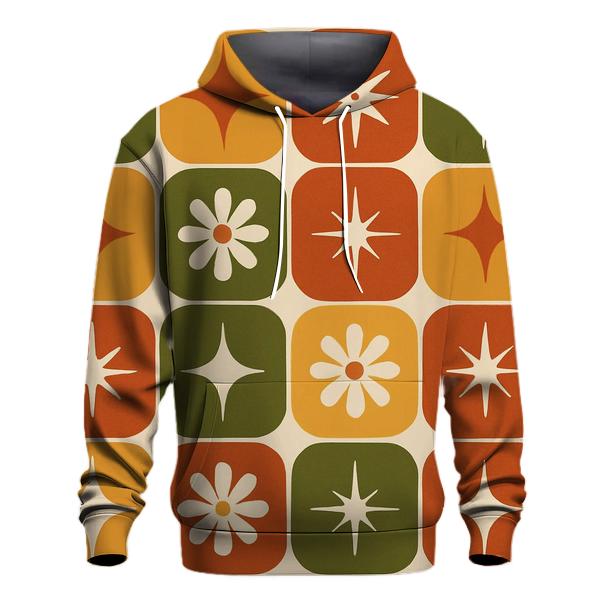 Seventies Kitchen Tile Starburst Grid hoodie styles